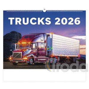 Képes falinaptár Top Timer Trucks, 450x315mm,  2026.év