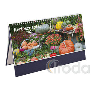 Asztali naptár Top Timer NEMZETI PARK, fehér tömbös, álló kék műbőrbevont karton hátlap, 325x155mm 2026.év