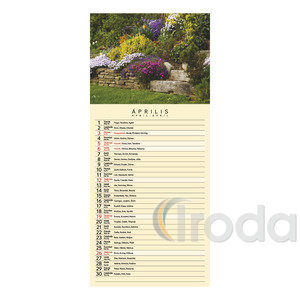 Top Timer falinaptár, Gardens,  2026.év