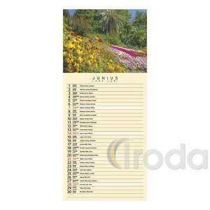 Top Timer falinaptár, Gardens,  2026.év