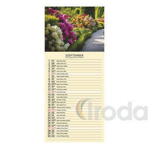 Top Timer falinaptár, Gardens,  2026.év