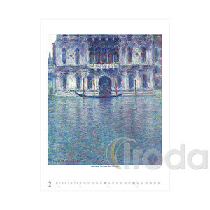 Képes falinaptár, Claude Monet, 420x560mm,  2026.év