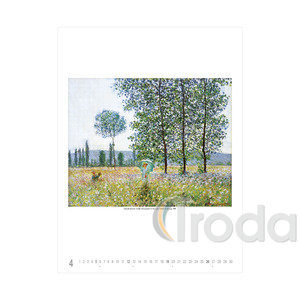 Képes falinaptár, Claude Monet, 420x560mm,  2026.év