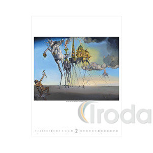 Képes falinaptár, Salvador Dali 420x560mm, 2026év