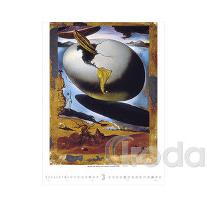 Képes falinaptár, Salvador Dali 420x560mm, 2026év
