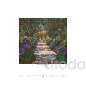 Képes falinaptár, Top Timer GARDENS IMPRESSIONISM 420x560mm 2026.év