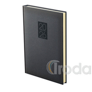 Top Timer Classic B5 heti agenda, fekete borító, chamois lapok, 170mm x 245mm,  2026.év