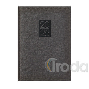 Top Timer Classic B5 heti agenda, fekete borító, chamois lapok, 170mm x 245mm,  2026.év
