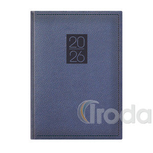 Top Timer Classic B5 heti agenda, kék borító, chamois lapok, 170mm x 245mm,  2026.év
