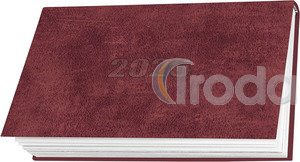 Zsebnaptár fekvő, fehér lapokkal piros 2026.év