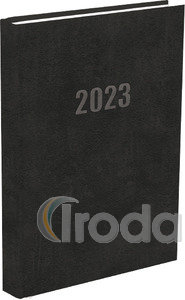 Határidőnapló,Agenda B5 heti beosztású naptár, fekete borítóval 165x235 mm, 144 oldal, 2026.év