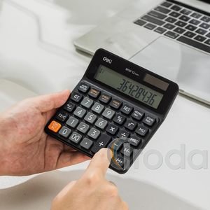 deli  Sz&aacute;mol&oacute;g&eacute;p, asztali, 12 sz&aacute;mjegy, fekete M110
