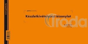 Készletkivételezési bizonylat B.12-115/V Pátria