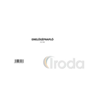 Emelőgépnapló D.E 938, A5 fekvő