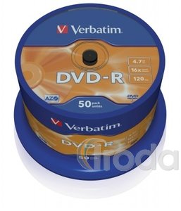 Verbatim DVD-R 16x, 50db/henger (AZO)