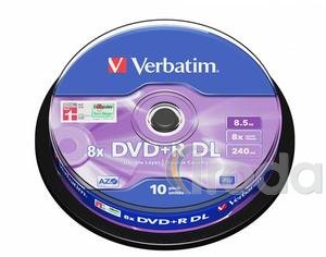 Verbatim DVD+R 8,5 GB, 8x, k&eacute;tr&eacute;tegű lemez Double Layer, hengeren 10db/CSM