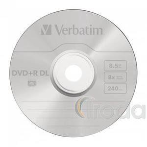 Verbatim DVD+R 8,5 GB, 8x, k&eacute;tr&eacute;tegű lemez Double Layer, hengeren 10db/CSM