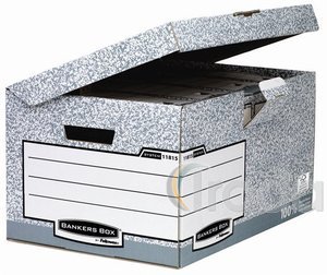 Fellowes BANKERS BOX archiváló konténer. 6 db 80 mm-es, vagy 5 db 100 mm-es irattartó tárolására alkalmas.