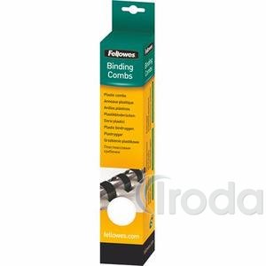 Fellowes 10 mm műanyag spirál, 41-55 lapig, fehér 25db/CSM