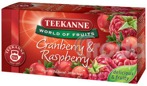Tea Teekanne Cranberry & Raspberry (vörös áfonya-málna), 20x2,25g