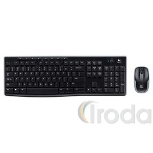 Egér- és billentyűzet készlet, vezeték nélküli, USB, HUN, LOGITECH MK270, fekete