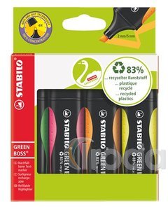 Szövegkiemelő Stabilo Green Boss 4db-os készlet