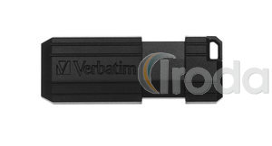 Verbatim USB drive 64 GB Pin Stripe 10/4 MB/sec, fekete