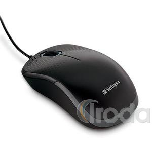 Eg&eacute;r, vezet&eacute;kes, optikai, norm&aacute;l m&eacute;ret, USB, VERBATIM Silent, fekete