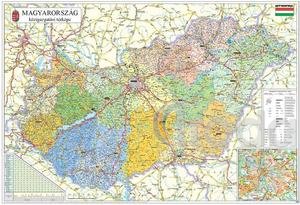 Könyökalátét, kétoldalas, STIEFEL Magyarország Közigazg./ Mo. autótérkép, 45x66cm